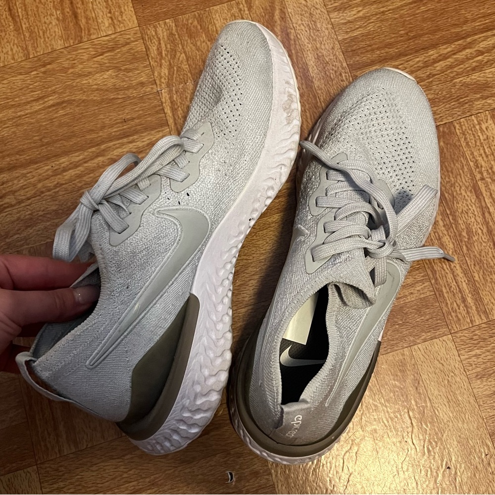 Nike Epic React Grey & White Sneakers